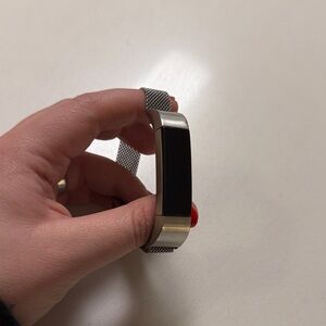 Fitbit Alta with Silver Watch Band